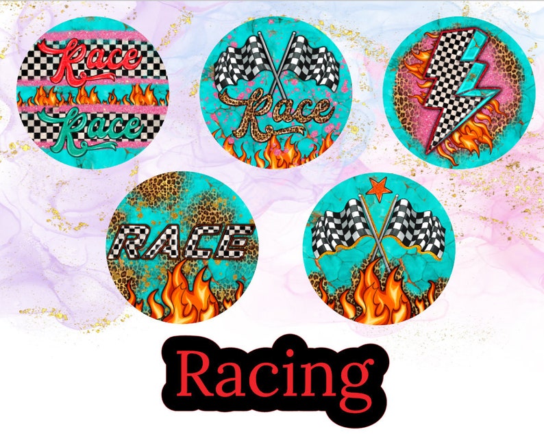3 Inch Round Racing Cardstock Only for Freshies NO MOLD Etsy