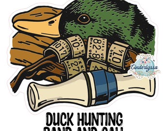Duck Hunting Band and Call Cardstock Silicone Mold for Aroma Bead Molds, Premium Cardstock Images