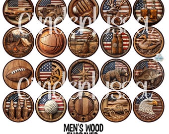 Papier cartonné gravé sur bois rond pour hommes de 3 pouces uniquement pour les frais - SANS MOULE, pour les moules de perles aromatiques, images de papier cartonné premium