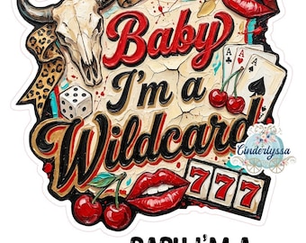 Baby I'm A Wildcard Cardstock Silicone Mold, Aroma Bead Molds, Premium Cardstock Images