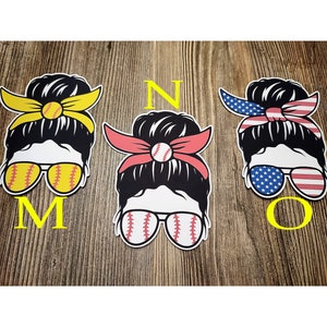 Messy Bun Girl/Glasses: Buffalo Plaid, Dentist, Leopard, Tie Dye Silicone Mold, Aroma Bead Molds, Car Freshie Mold, Premium Cardstock Images image 5