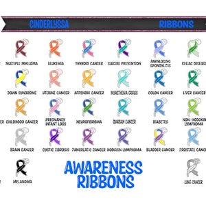 Awareness Ribbons Multiple Designs for Cardstock Silicone Mold, Aroma ...