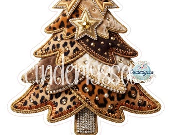 Fur and Rhinestone Christmas Tree Cardstock Silicone Mold, Aroma Bead Molds, Car Freshies, Premium Cardstock Images