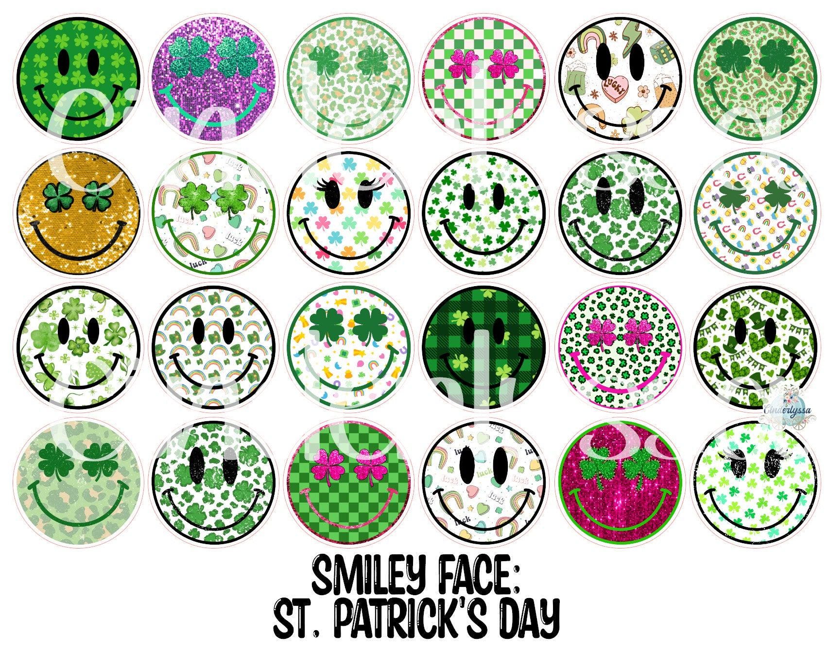 4 Leaf Clover Smiley - Etsy
