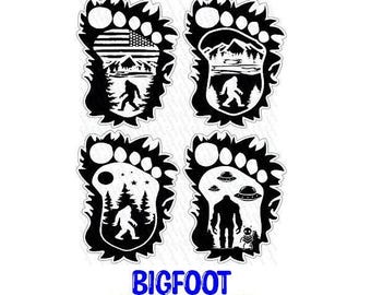 Bigfoot Footprints Cardstock Silicone Mold, Aroma Bead Molds, Premium Cardstock Images