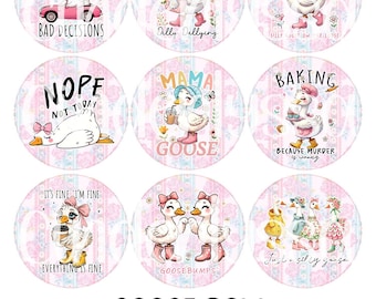 2.5 inch Round Goose Coquette Bow Cardstock Only for freshies: Cardstock Silicone Mold, Car Freshener, Premium Cardstock Images-NO MOLD