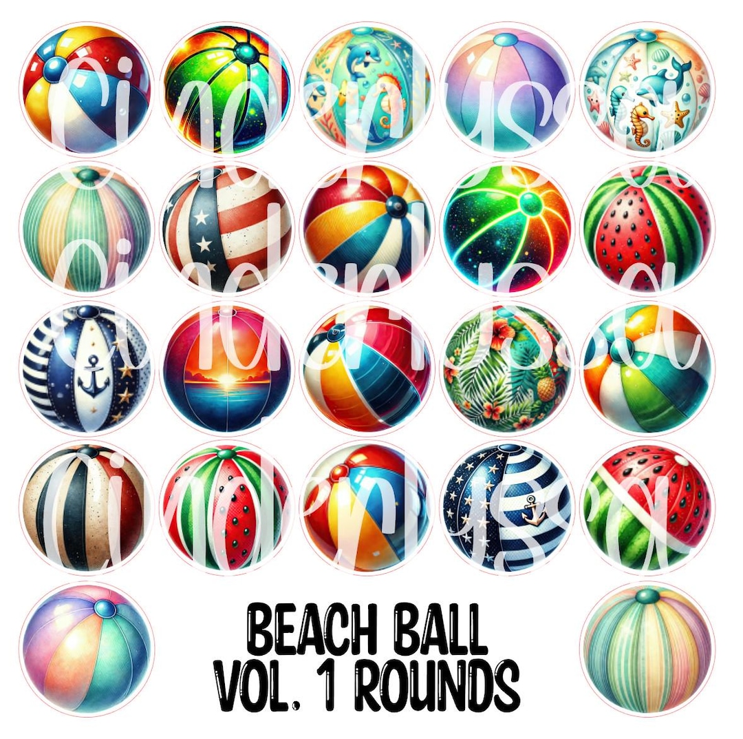 3 Inch Round Beach Ball Vol. 1 Cardstock Only for Freshies: Aroma Bead ...