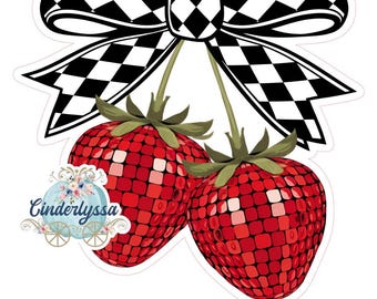Moule en silicone pour papier cartonné avec noeud à carreaux et fraises disco, Moules à perles aromatiques, papier cartonné haut de gamme Images