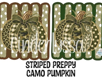 Striped Preppy Camo Pumpkin Cardstock Silicone Mold, Aroma Bead Molds, Premium Cardstock Images