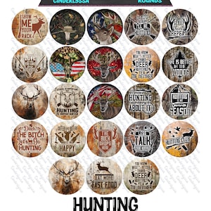 3 inch Round Hunting: Deer Cardstock Only for freshies, Cardstock for Silicone Mold, Premium Cardstock Images