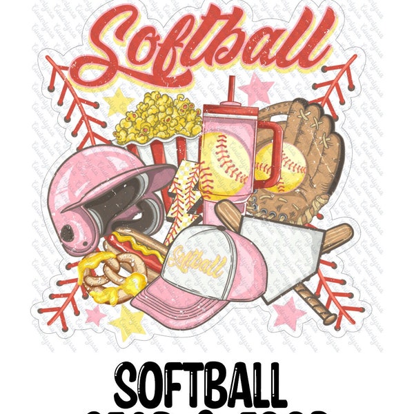 Softball Gear & Food: Helmet, Glove, Popcorn, Bolt Silicone Mold, Aroma Bead Molds, Car Freshener Mold, Premium Cardstock Images