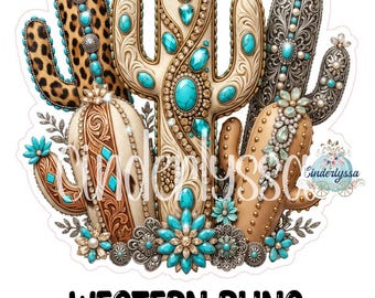 Western Bling Cactus Cardstock Silicone Mold, Aroma Bead Molds, Premium Cardstock Images