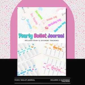 Yearly Bullet Journal | Digital | Pre-made | Printable