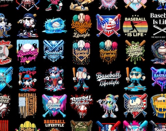 40+ Baseball Life Drip Bundle PNG, Cool Sports Design for Boys & Men baseball drip Png, baseball player, boys baseball, game day