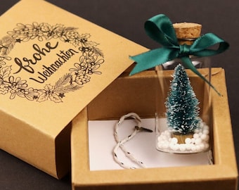 Geschenk Weihnachtsglas Frohe Weihnachten Christbaumanhänger Adventskalender Ornament