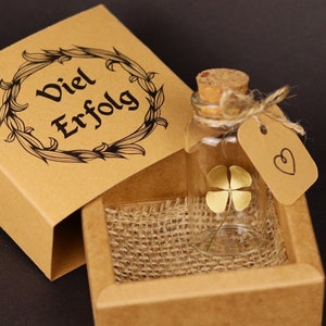 Gift lucky charm real 4 leaf clover gold good luck