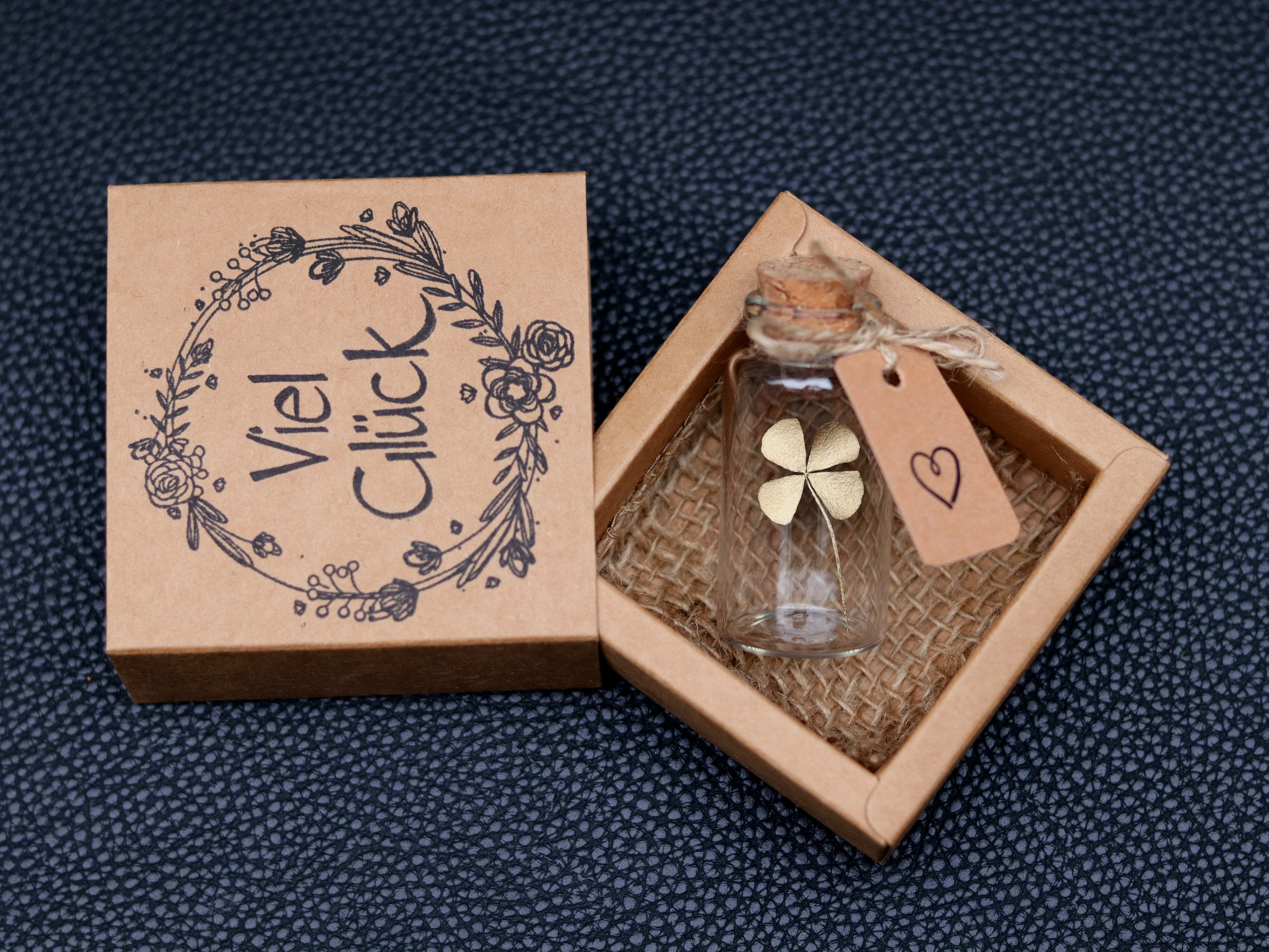 Pièce De Monnaie Porte-Bonheur Avec Trèfle à Quatre Feuilles Porte