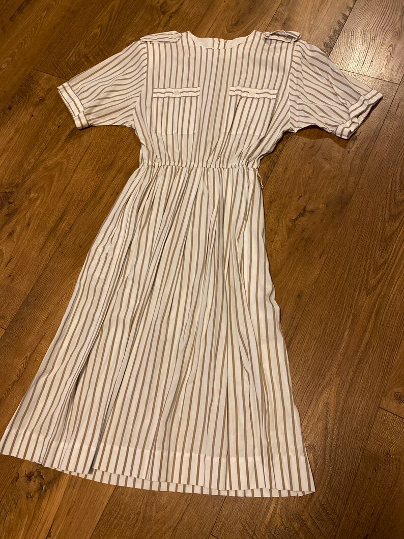 Vintage Striped Dress Etsy