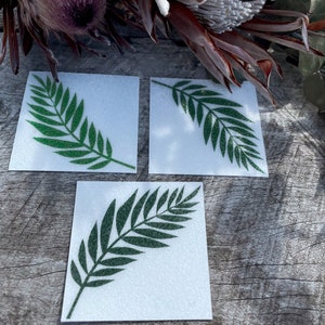6 Pack Leaf Fern Bath Stickers Non-Slip Safety for Kids Cute Bathroom Decor Anti-Slip Shower Stickers Bath Mat Non-slip Green