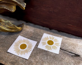 Pegatinas antideslizantes para baño con diseño de sol: decoración para baño infantil, pegatinas antideslizantes para ducha (paquete de 6)