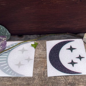 SINGLE  Moon Stars Sunset Bath Stickers Non-Slip Safety for Kids Cute Bathroom Decor Anti-Slip Shower Stickers Bath Mat Non-slip Blue Navy