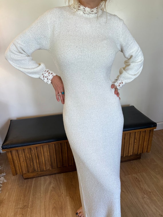 Vintage 1970s Saint John Knits Beautiful Long Maxi Dr… Gem