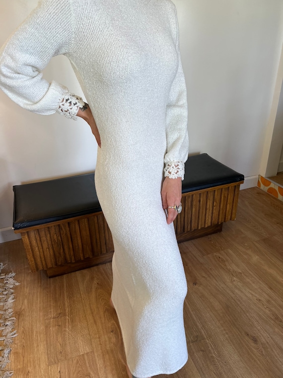 Vintage 1970s Saint John Knits Beautiful Long Maxi Dr… Gem