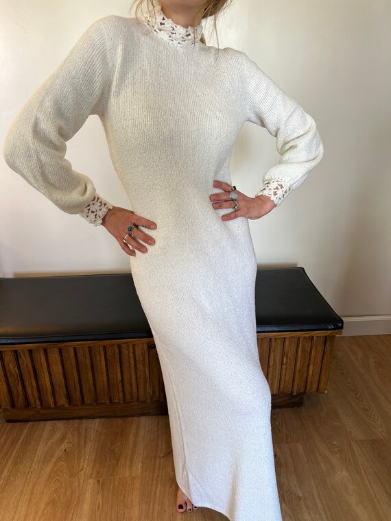 Vintage 1970s Saint John Knits Beautiful Long Maxi Dr… Gem