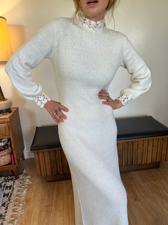 Vintage 1970s Saint John Knits Beautiful Long Maxi Dr… Gem