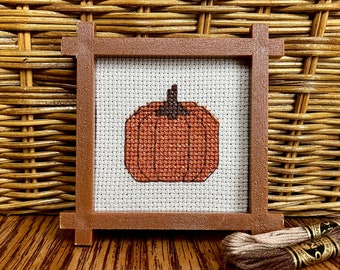 Small Pumpkin Cross Stitch Simple Fall Cross  Stitch Pattern Pumpkin Fall Cross Stitch Halloween Cross Stitch Cute Fall PDF Pattern