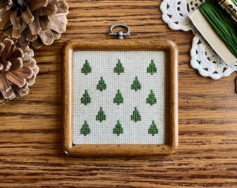 Small Tree Cross Stitch Simple Winter Cross Stitch Pattern Tree Winter Cross Stitch Christmas Cross Stitch PDF Pattern