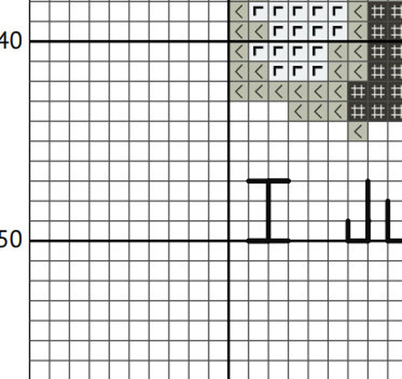 May include: Black and white cross stitch pattern with a gray background. The pattern features a stylized image of a bird with its wings spread.