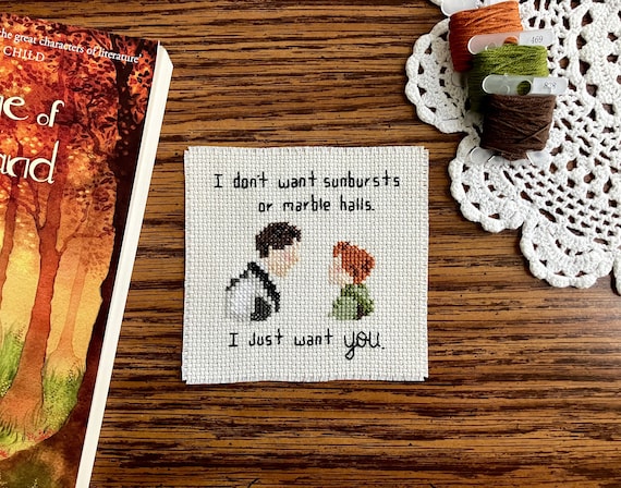 Anne of the Island Anne and Gilbert Cross Stitch Anne of Green Gables Cross Stitch Pattern Bookish Valentines Day Cross Stitch PDF Pattern