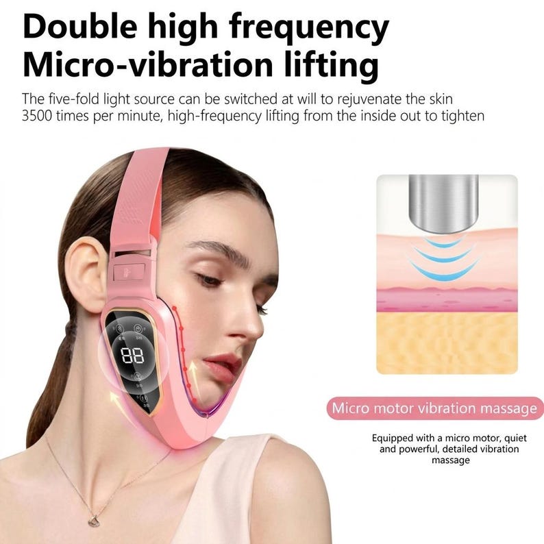 Face Lift Device Double Chin Machine Skin Tightening Firming Massager 5 ...