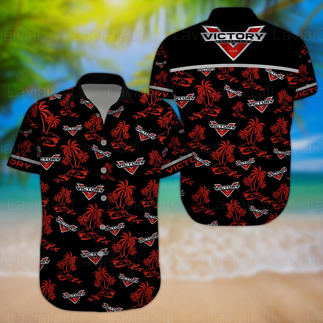 Victory Shirt Victory Motorcycles Hawaiian Shirt Victory Etsy