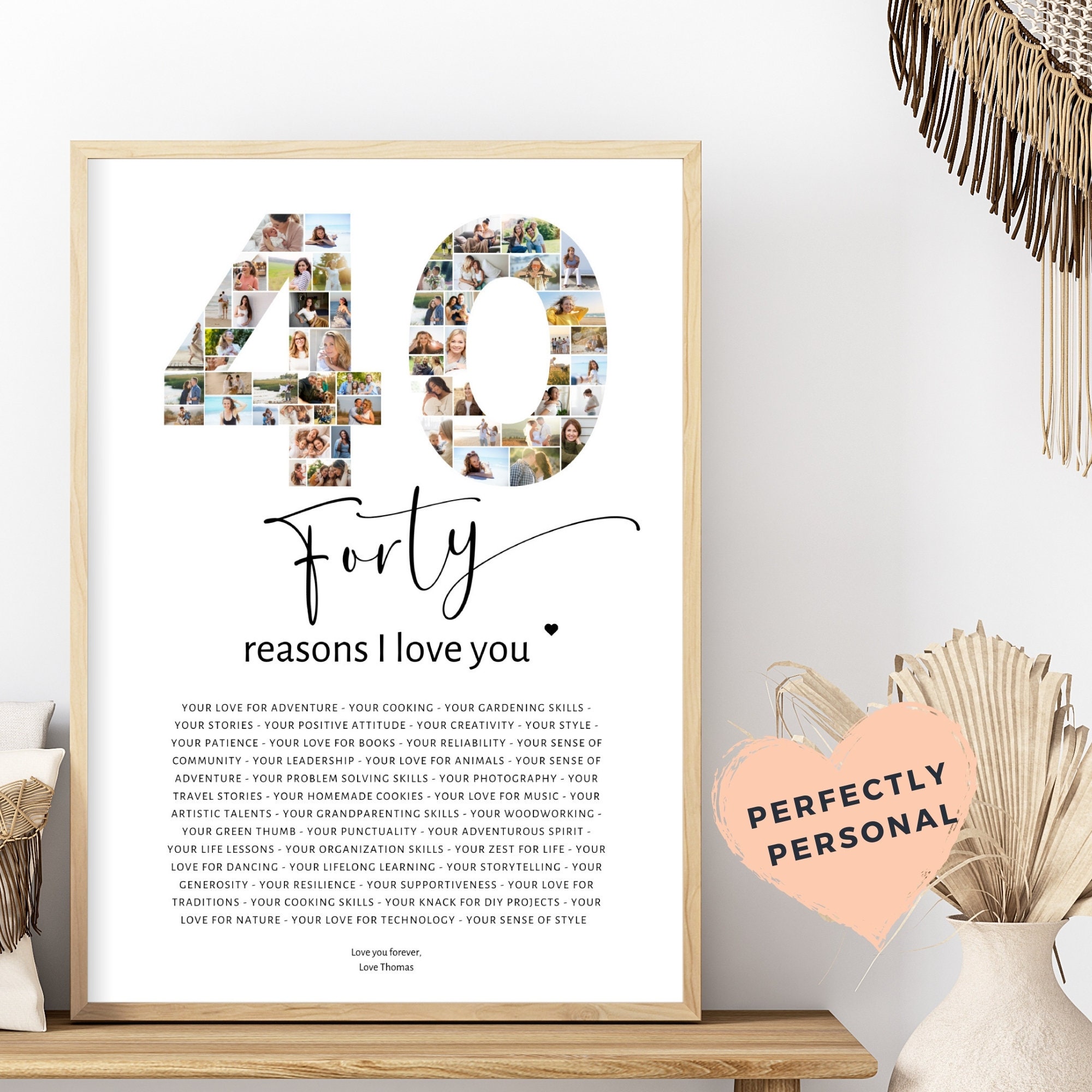 40 Reasons We Love You Digital Download Printable Template Custom 40 reasons we love you digital download printable template custom