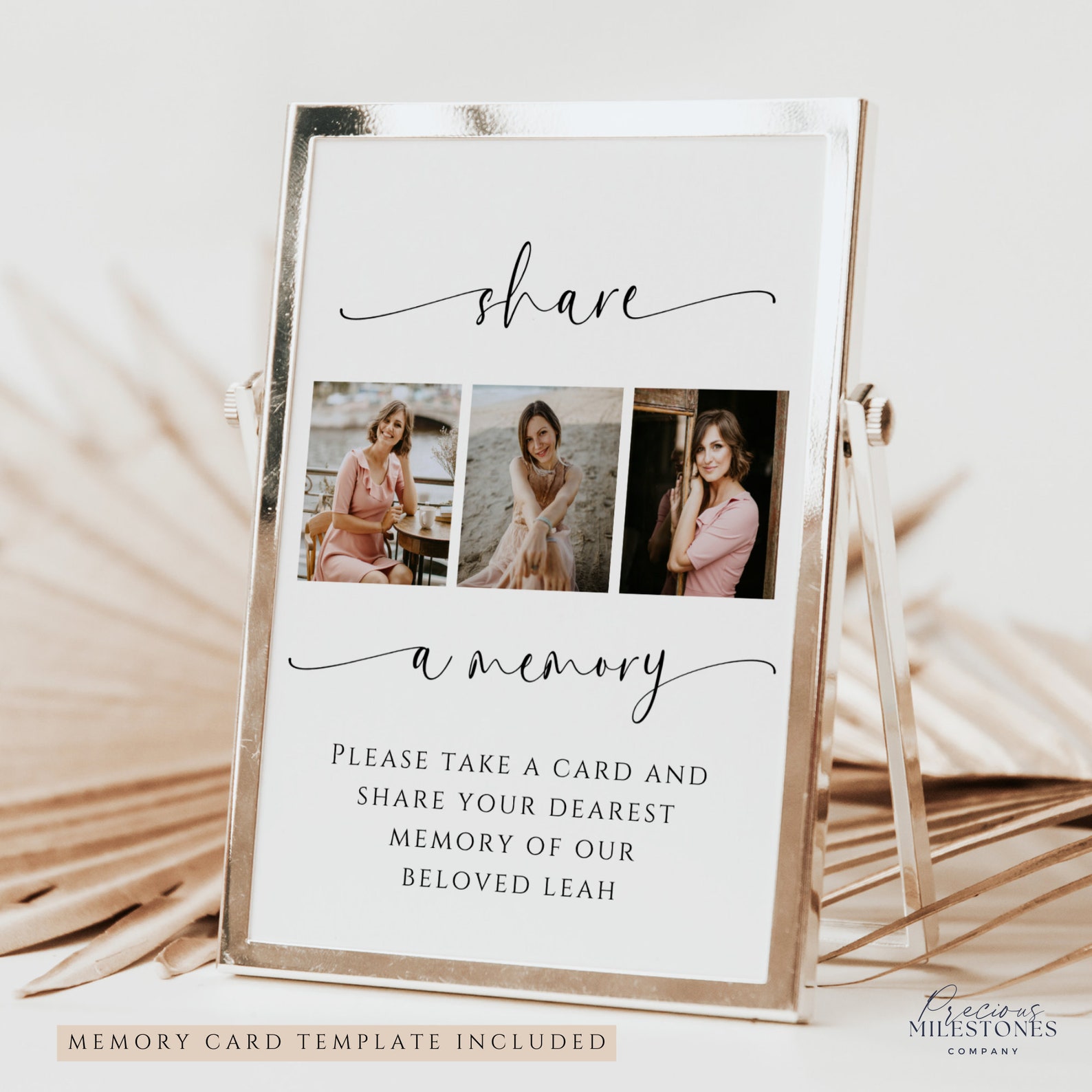 Share a Memory Card Template With Photo, Personalized Favorite Memory