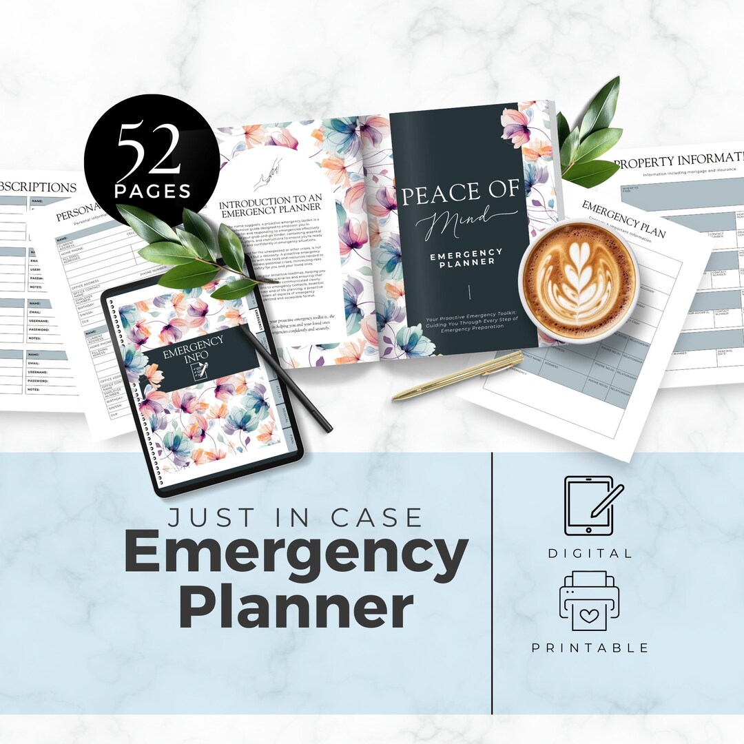 Canva Template End of Life Planner, Just in Case Emergency, Last Wishes ...