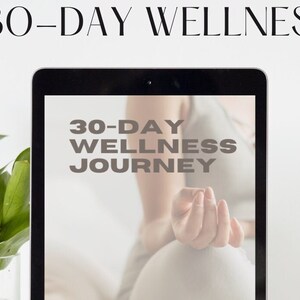 30-Day Wellness W/PLR Private label rights guide with 30 days of meals, workouts and affirmations