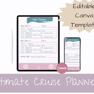 Ultimate Cruise Planner for ANY Cruise Type | Editable in Canva