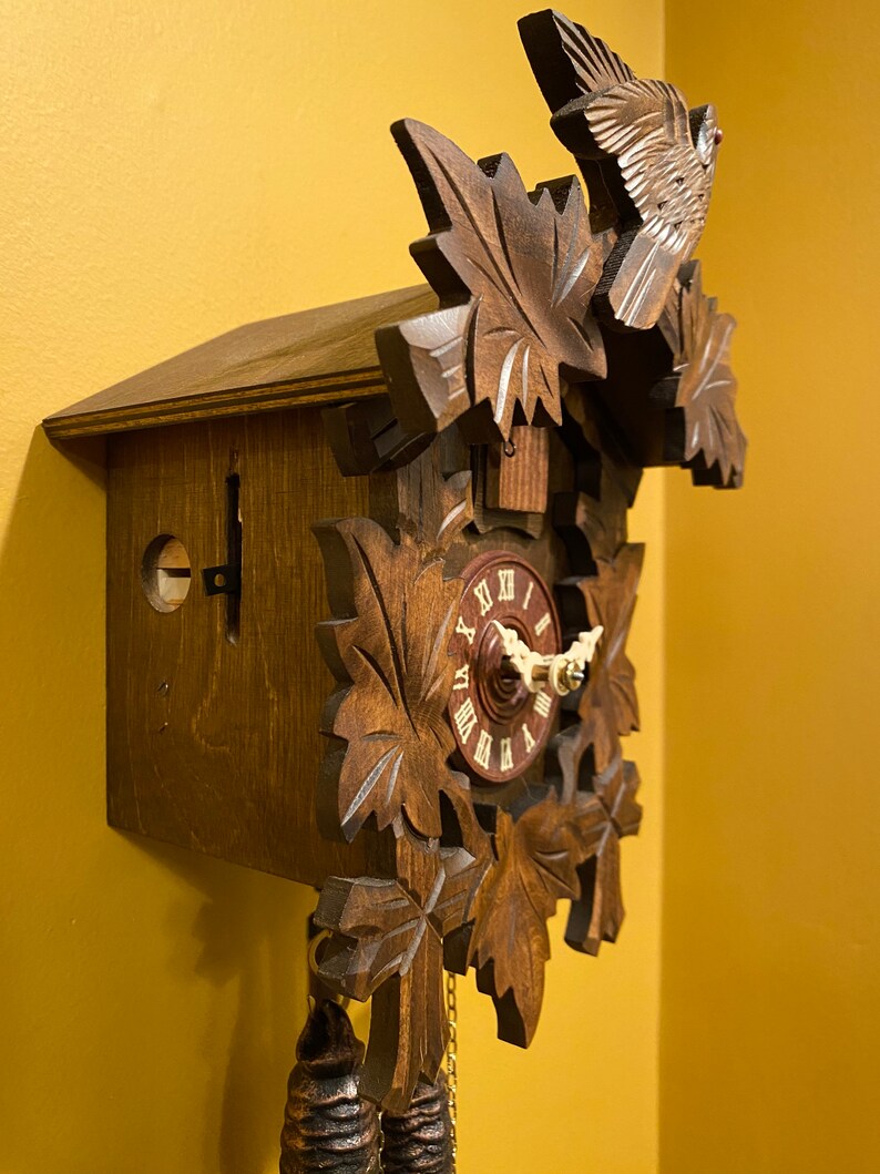 Working Cuckoo Clock Vintage Etsy