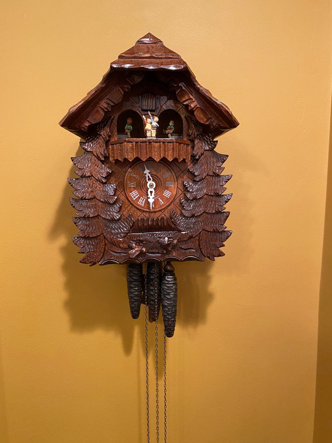 Working Vintage Musical Hummel Cuckoo Clock Etsy