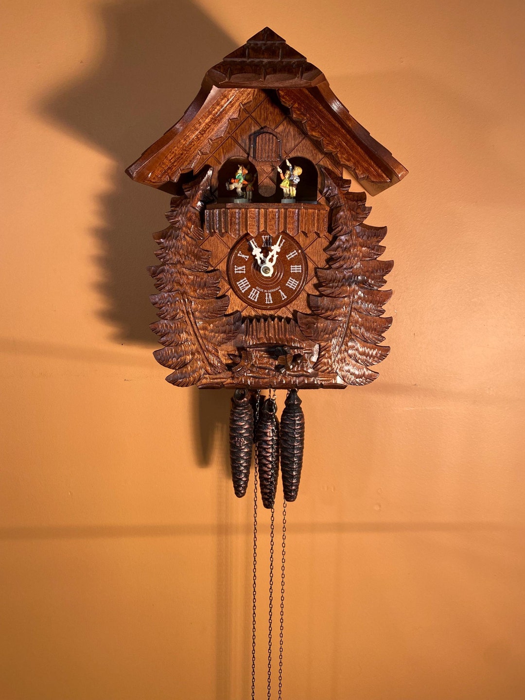 Working Vintage Musical Hummel Cuckoo Clock Etsy