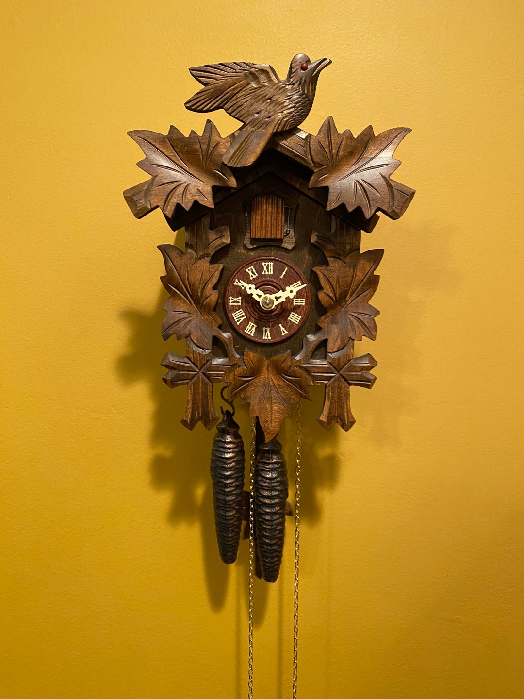 Working Cuckoo Clock Vintage Etsy