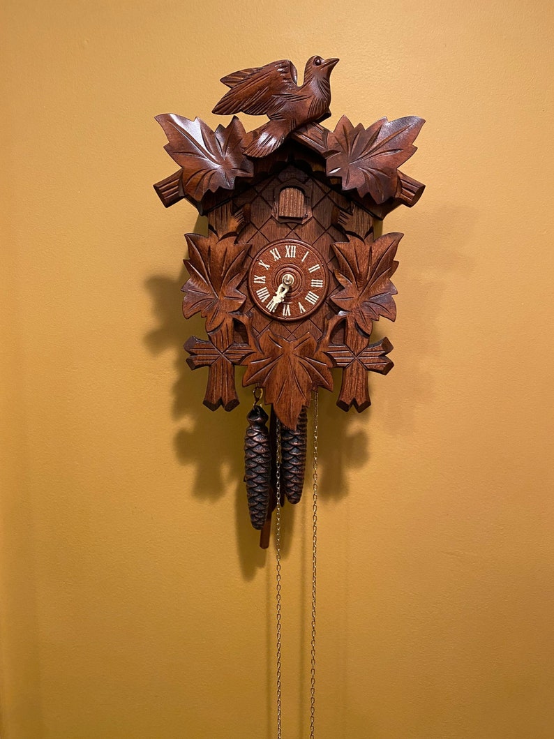Working Cuckoo Clock Vintage Etsy