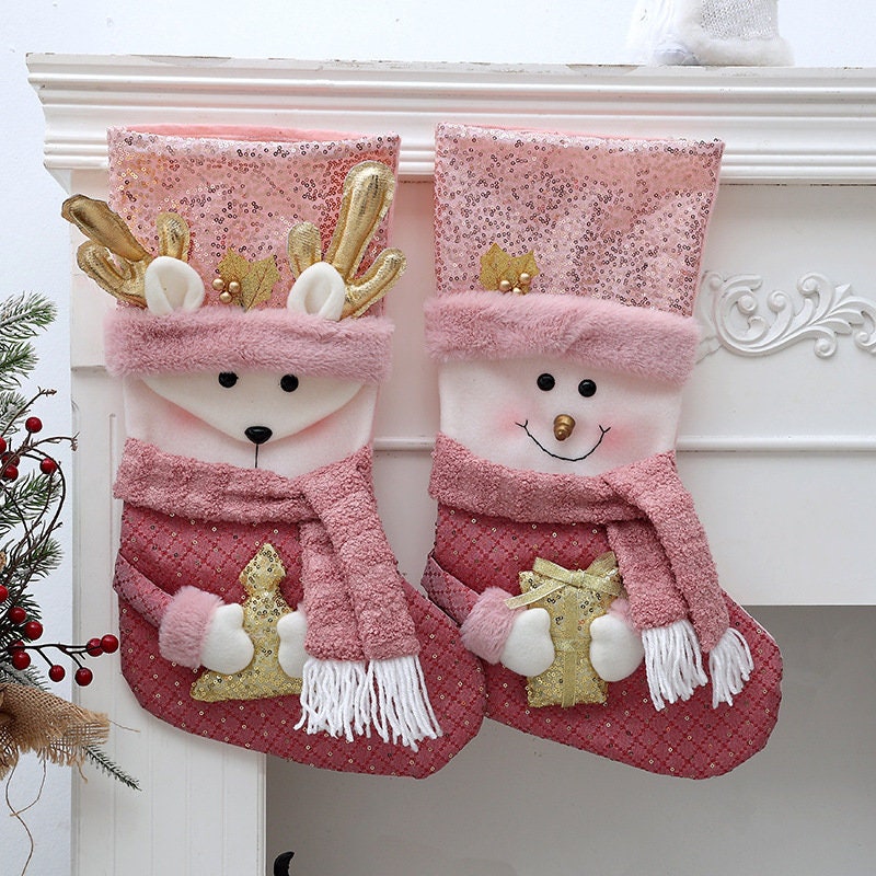 Personalized Christmas Stockingschristmas Stocking Pinkname - Etsy ...