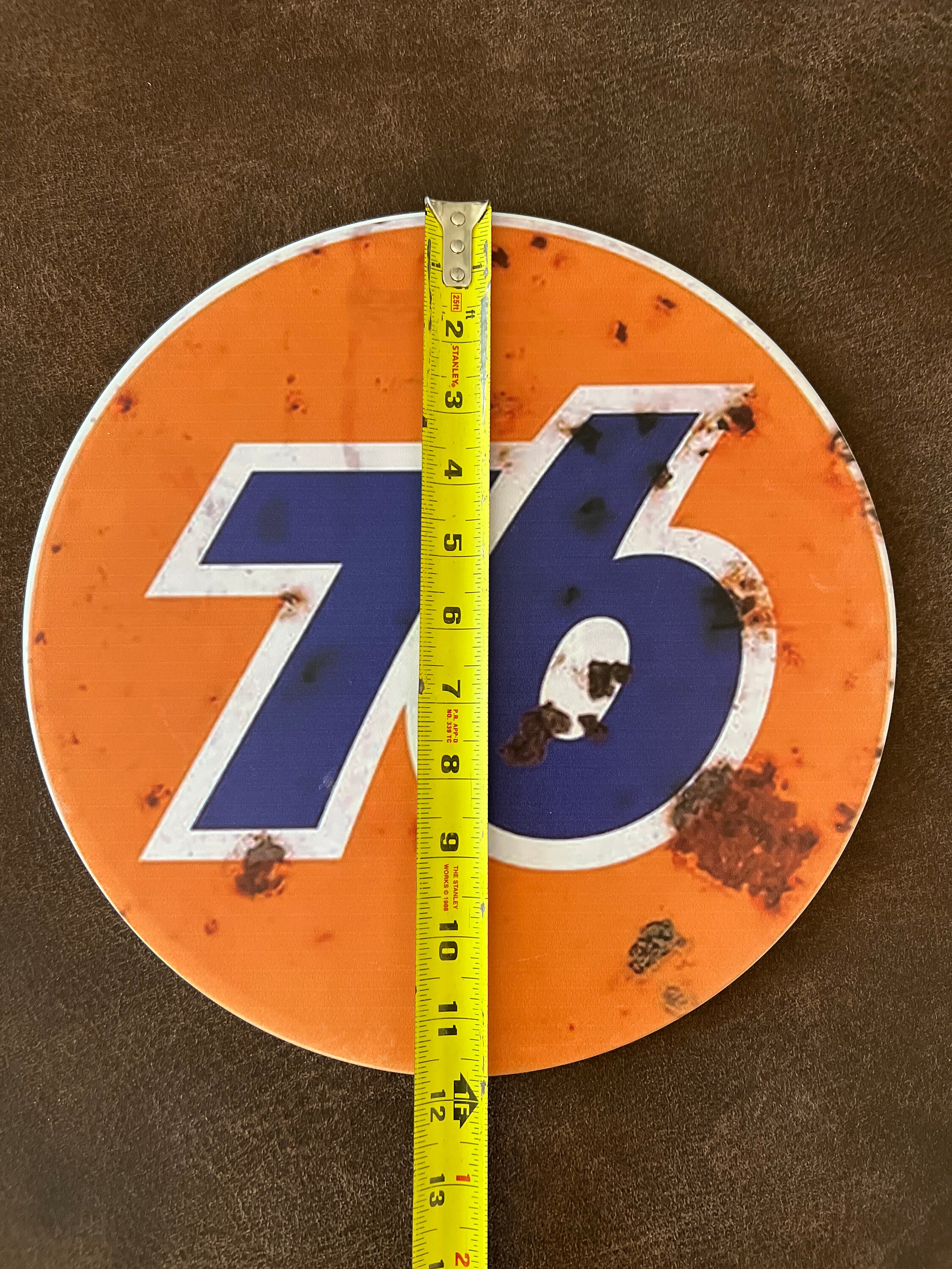 76 Gasoline Tin Metal Sign Motor Oil Gas Station Mancave Decor Sign ...