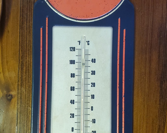 Gulf No-nox Gasoline Gulfpride Oil Thermometer Metal Sign Old Logo ...