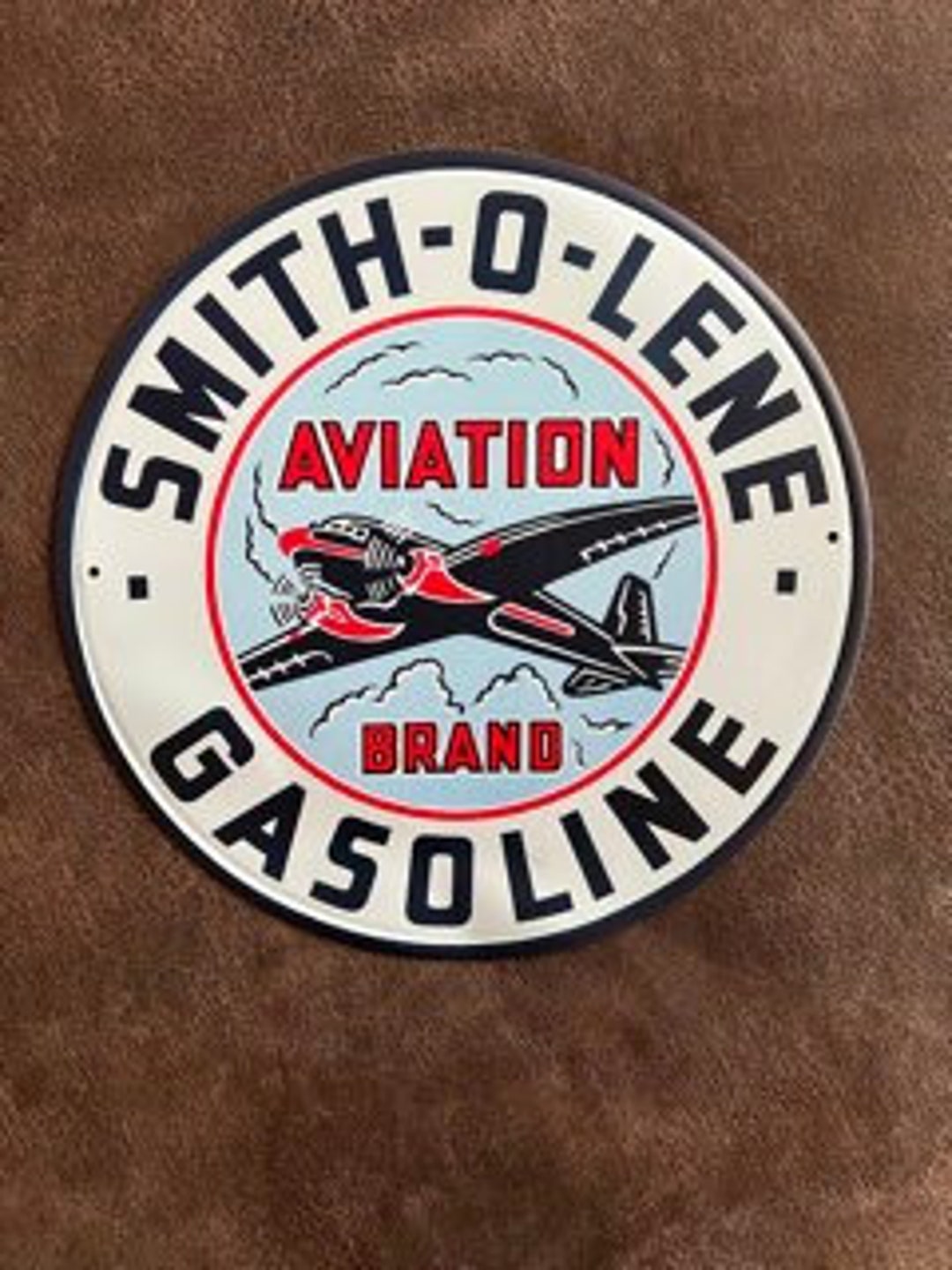 Smitholene 11.75" Rustic Round Metal Sign Man Cave Tin Sign Garage ...