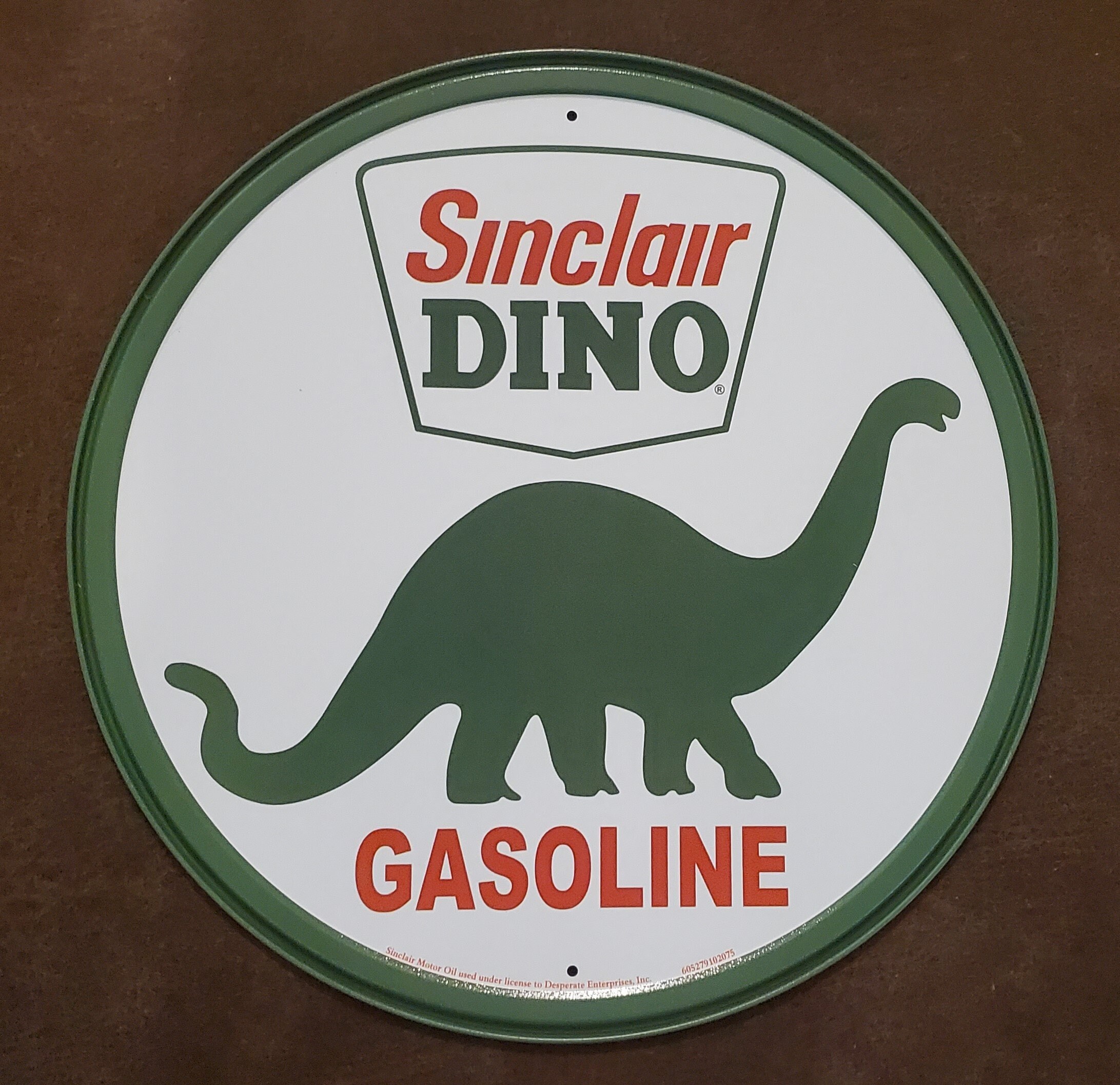 Dino Sinclair Gasoline Sign Motor Oil Gas Station Mancave - Etsy